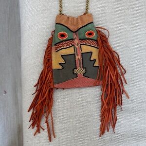 Jerome Dreyfuss Artistic Multicolor Fringe Mini Bag